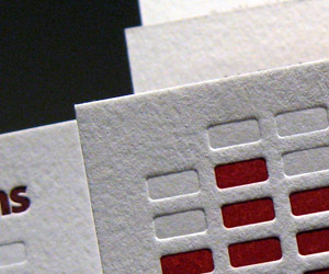 Kinetic Lens Letterpress Business Card