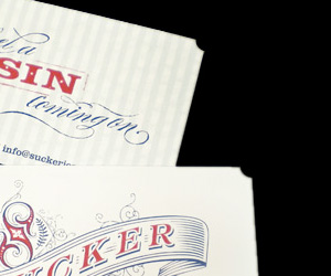 Sucker Jeans Die Cut Business Card