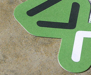 Studio Nine's Die Cut Business Card