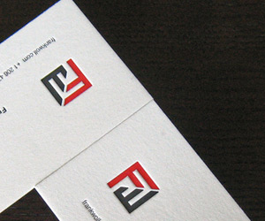 Frank Woll Designs' Letterpress Business Card