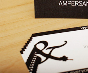Ampersand Designs' Typography Business Card