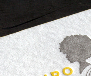 Aphro Chic's Cool Letterpress Business Card