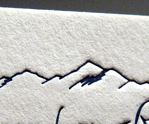 Breck Luxury Home's Letterpress Business Card