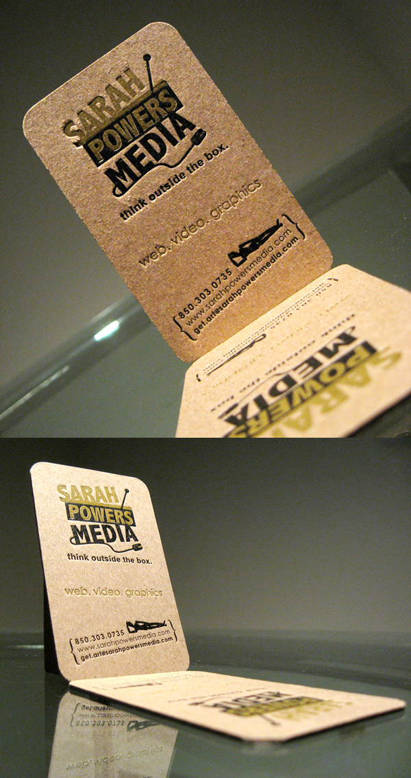 Sarah Powers Media's Natural Business Card