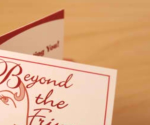 Beyond the Fringe Hair Design's Folding Business Referral Card