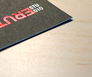 Rupture Studio's Foil Printed Business Card