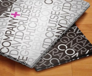 Free Typography Business Card Template by Pixden