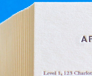 Ben Chiu's the Apartment's Letterpress Business Cards