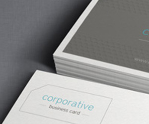 Corporative Free Corporate Business Card Template by Pixeden