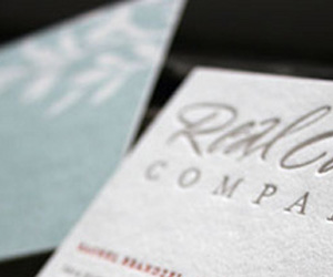 Real Card Company's Typography Business Card