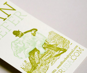 Sean Kiefer's Letterpress Business Card