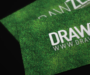 Free Grassy Business Card Template by Drawzen