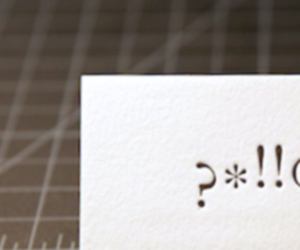 Kelli Pollock's Typography Business Card