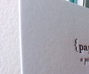 Paper & Type Minimalist Business Cards