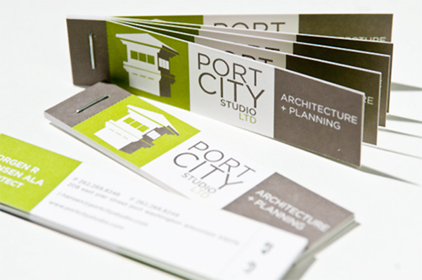 Port City Studio's Folding Business Card
