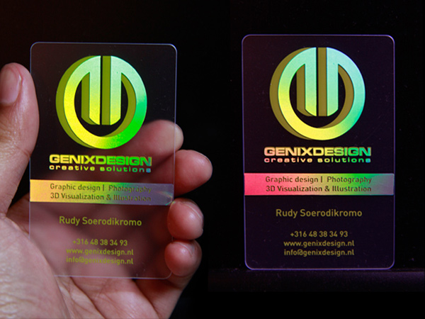 Genix Design's Holographic Business Card