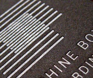 Machine Box Recordings Letterpress Business Card
